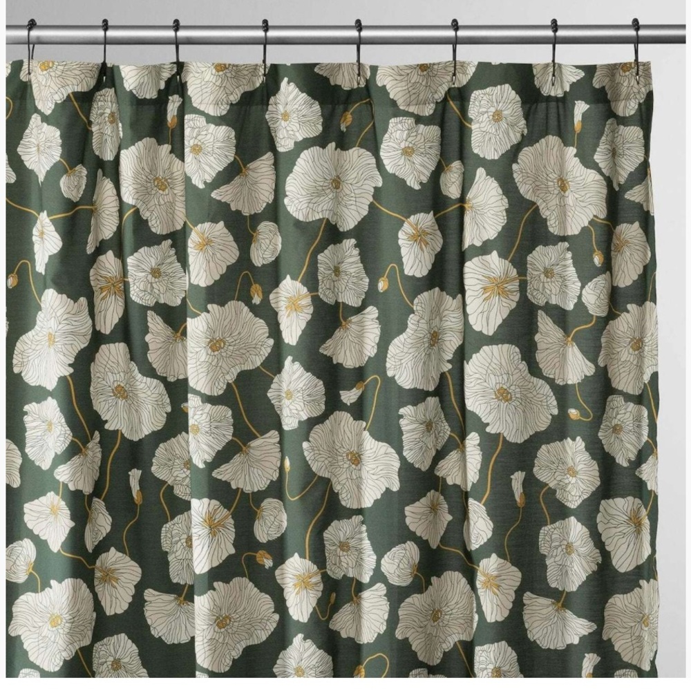 Schoolhouse Blooming Fields Shower Curtain